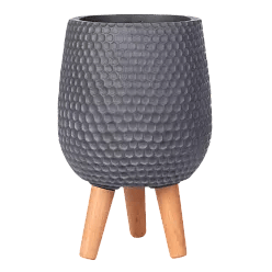 IDEALIST Lite Honeycomb Style Egg Planter on Legs, Round Pot Plant Stand Indoor