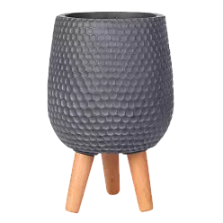 IDEALIST Lite Honeycomb Style Egg Planter on Legs, Round Pot Plant Stand Indoor