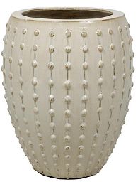 Ceramic Round Tall Bump Glossy Planter Pot In/Out