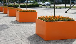 Florida Outdoor Aluminum Square Planter