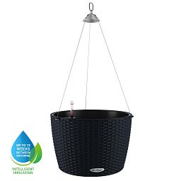 LECHUZA NIDO Cottage Round Poly Resin Outdoor Self-watering Planter