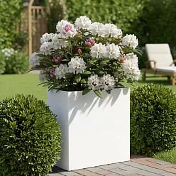 IDEALIST Lite Narrow Contemporary Light Concrete Trough Planter