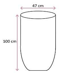 Fiberstone Glossy Dax Planter by Idealist Premium