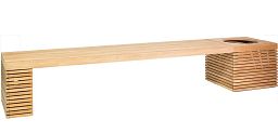 Modulo seat combination Set C Square Wood Planter