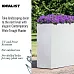 IDEALIST Lite Contemporary Light Concrete Trough Planter