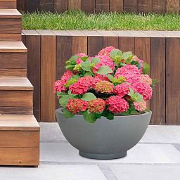 IDEALIST Lite Dish Style Smooth Bowl Outdoor Planter