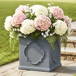 IDEALIST Windsor Light Stone Square Garden Planter