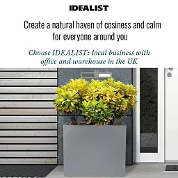 IDEALIST Lite Contemporary Light Concrete Trough Planter