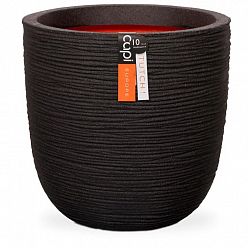 Round Egg Resin Planter by Cadix Capi Tutch Ribbed