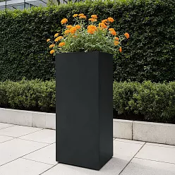 PURE High Cube Outdoor Fiberglass Planter
