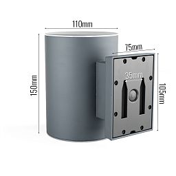 Grantham Up & Down Premium Solar Wall Lights Outdoor