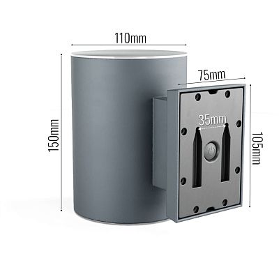 Grantham Up & Down Premium Solar Wall Lights Outdoor