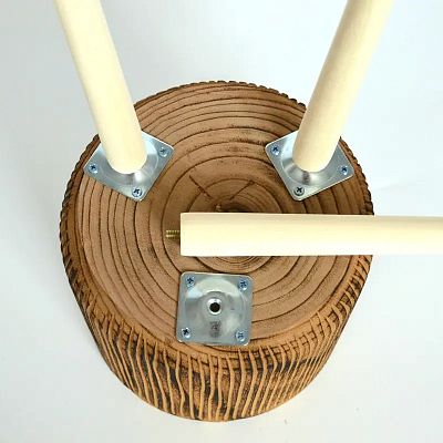 HORTICO RIBBED Wooden House Planter with Legs, Tall Indoor Plant Pot Stand with Waterproof Liner