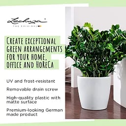 LECHUZA CLASSICO Color Round Poly Resin Self-watering Planter