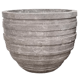 Polystone Ribbed Planter | Indoor and Outdoor Plant Pot