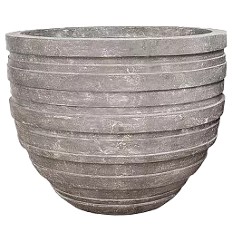 Polystone Ribbed Planter | Indoor and Outdoor Plant Pot