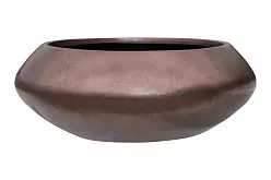 Silver Leaf Bowl Planter | Round Indoor Plant Pot