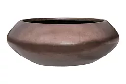 Silver Leaf Bowl Planter | Round Indoor Plant Pot