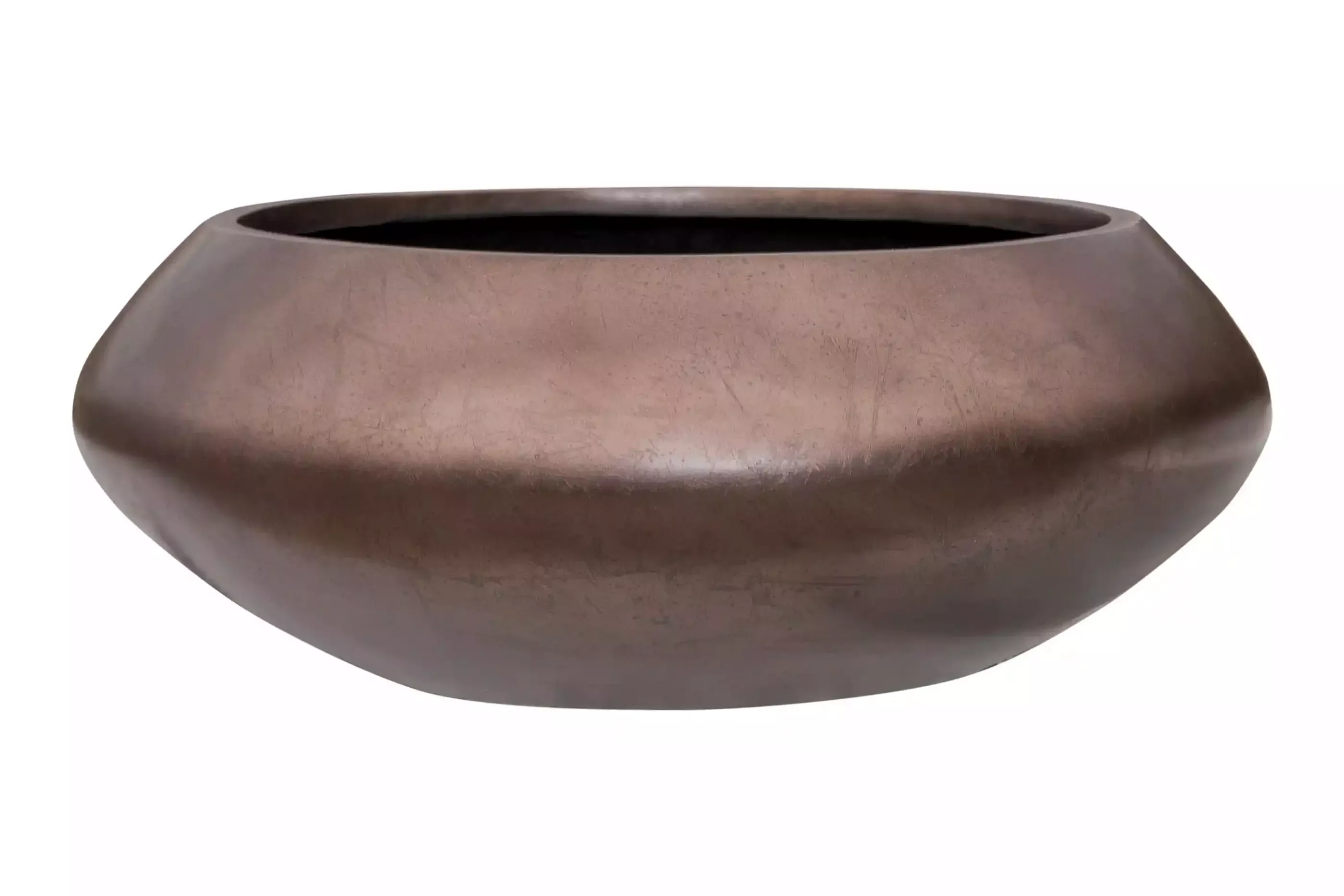 Silver Leaf Bowl Planter | Round Indoor Plant Pot