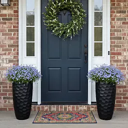 IDEALIST Lite Mosaic Style Tall Round Vase Planter Outdoor Plant Pot