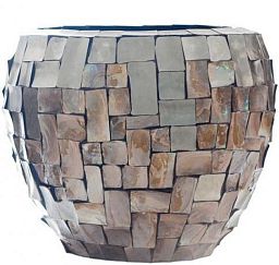 Oceana Couple Round Indoor Planter