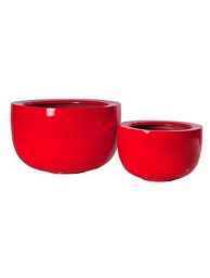 Fiberstone Glossy Round Sunny Planter by Idealist Premium