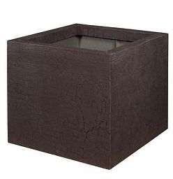 Fibrestone Jumbo Sundried Square Planter by Idealist Premium