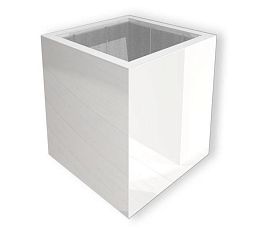 Glossy Outdoor Fiberglass Square Planter