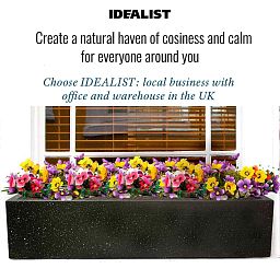IDEALIST Lite Window Box Light Concrete Planter
