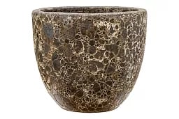Lava Ceramic Round Planter | Indoor and Outdoor Plant Pot
