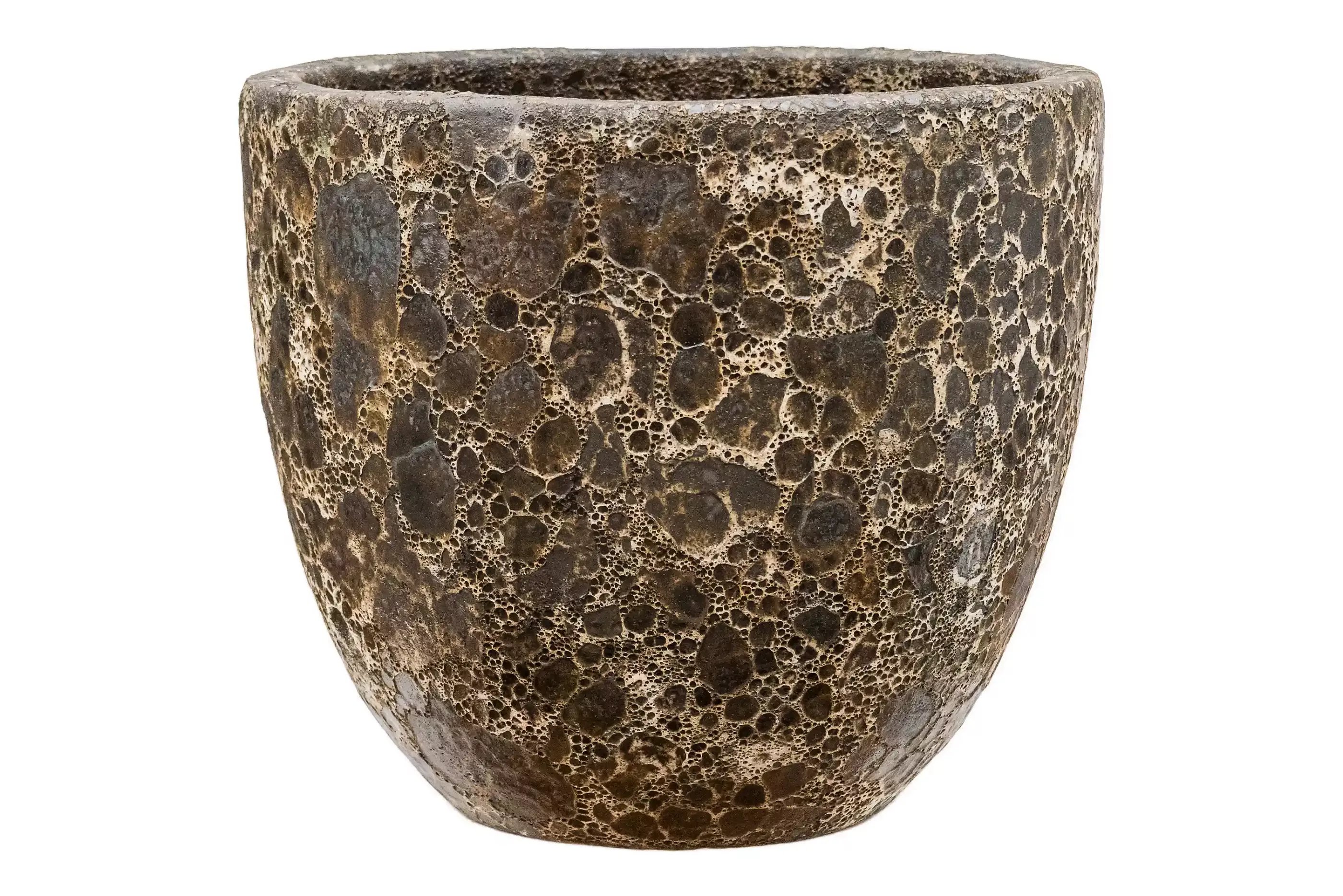 Lava Ceramic Round Planter | Indoor and Outdoor Plant Pot