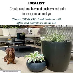 IDEALIST Lite Contemporary Light Concrete Egg Planter