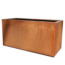 Andes Trough Corten Steel Outdoor Planter