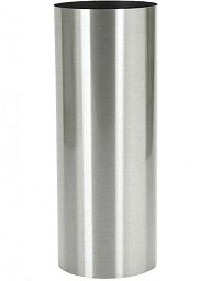 Parel Column Tall Stainless Steel Brushed on Felt (1,2Mm) Indoor Planter