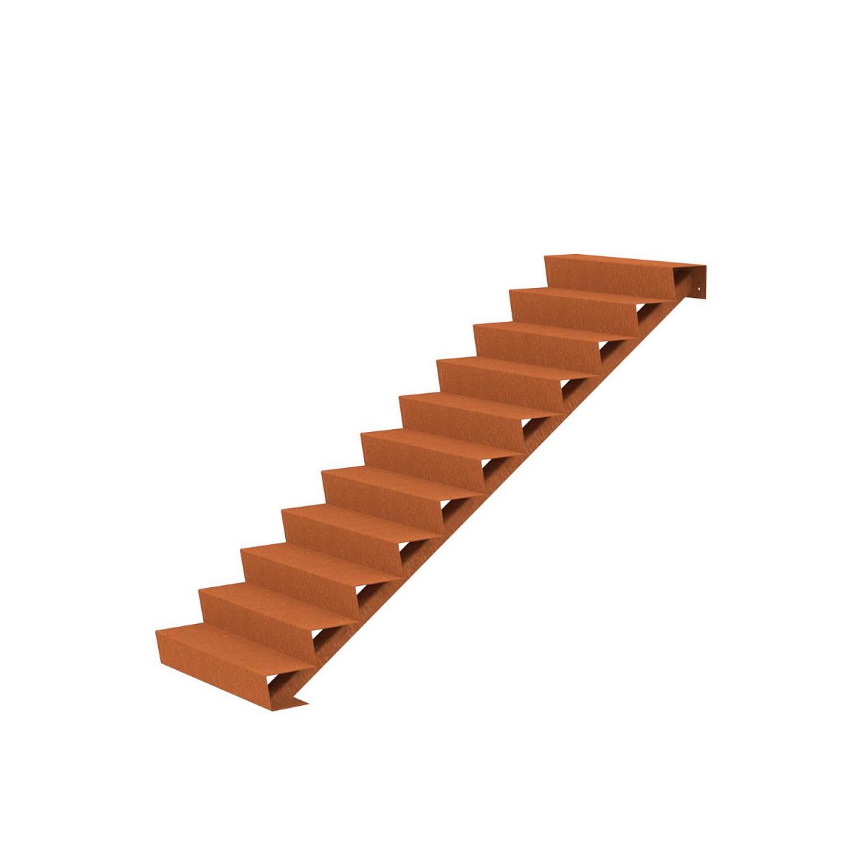 11 Steps Corten Steel Stair