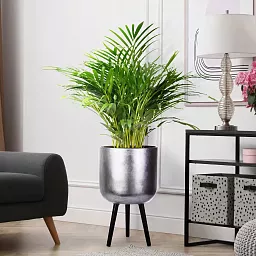 IDEALIST Lite Round Planter on Legs, Round Pot Plant Stand Indoor