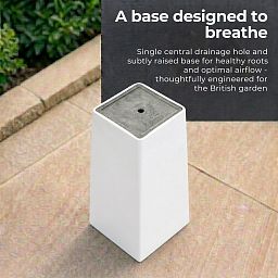 IDEALIST Lite Tall Tapered Contemporary Light Concrete Planter