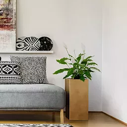 IDEALIST Lite Tall Square Metallic Indoor Planter