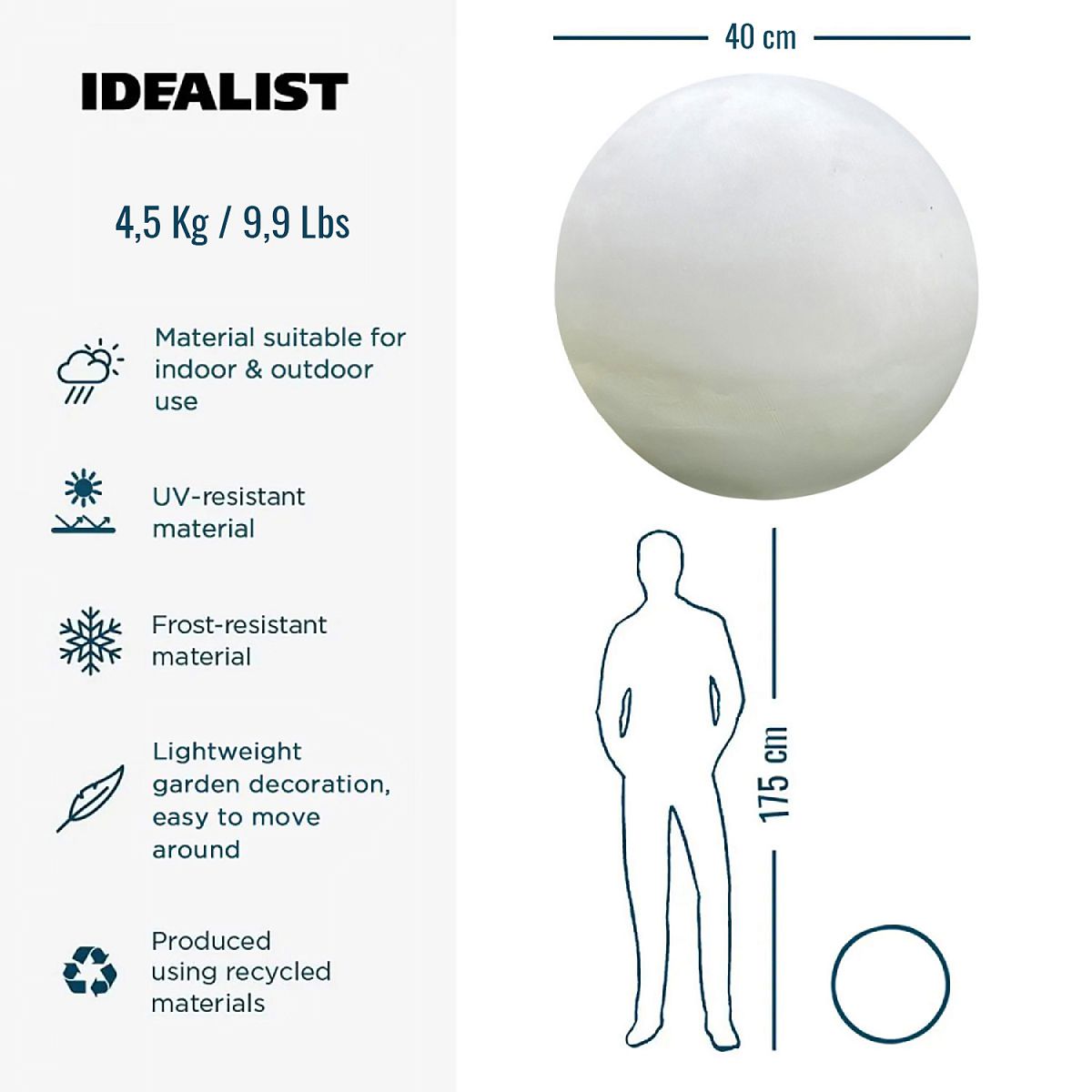 IDEALIST Lite Outdoor Garden Decorative Ball