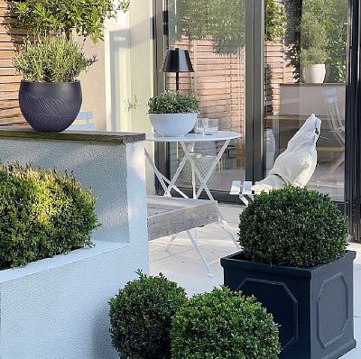 IDEALIST Lite Leaf Embossed Ball Planter