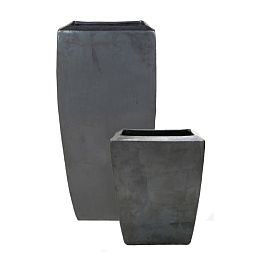 Ceramic De Luxe Square Tall Planter Pot In/Out