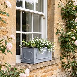 IDEALIST Lite Faux Lead Chelsea Light Concrete Through Planter