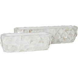 Shell Trough Polystone Indoor Planter