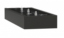 Aluminium Trough Fountain Watertable Dark Grey W100 H40 L300 cm