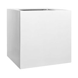Square Fiberstone Planter by Idealist Premium BLOCK Glossy