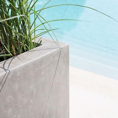 DIVISION Rectangle Outdoor Concrete GRC Planter
