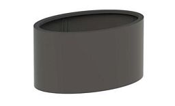 Aluminium Ellipse Outdoor Aluminum Round Planter