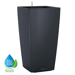 LECHUZA CUBICO Color Square Tall Poly Resin Self-watering Planter