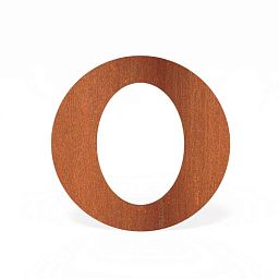 Corten Steel Rosette Oval