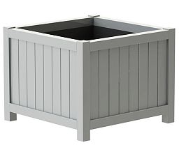 Hardwood Valencia Square Wood Outdoor Planter